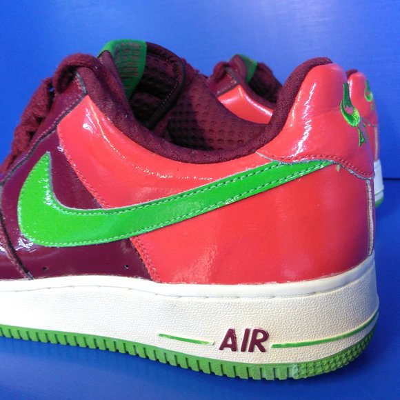 NIKE AIR FORCE 1 PREMIUM KIWI Shoes SIZE 11 2006 Vintage Vtg 312945-631 Sneakers - Picture 8 of 13